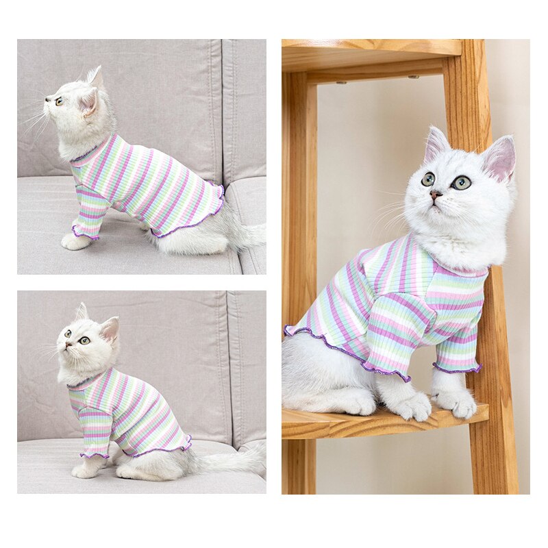 Huisdier Zomer Kleding Regenboog Serie Kleine Honden Dnd Katten Kleding Comfortabele Gebreide Trui Pet Lente En Zomer Kleren