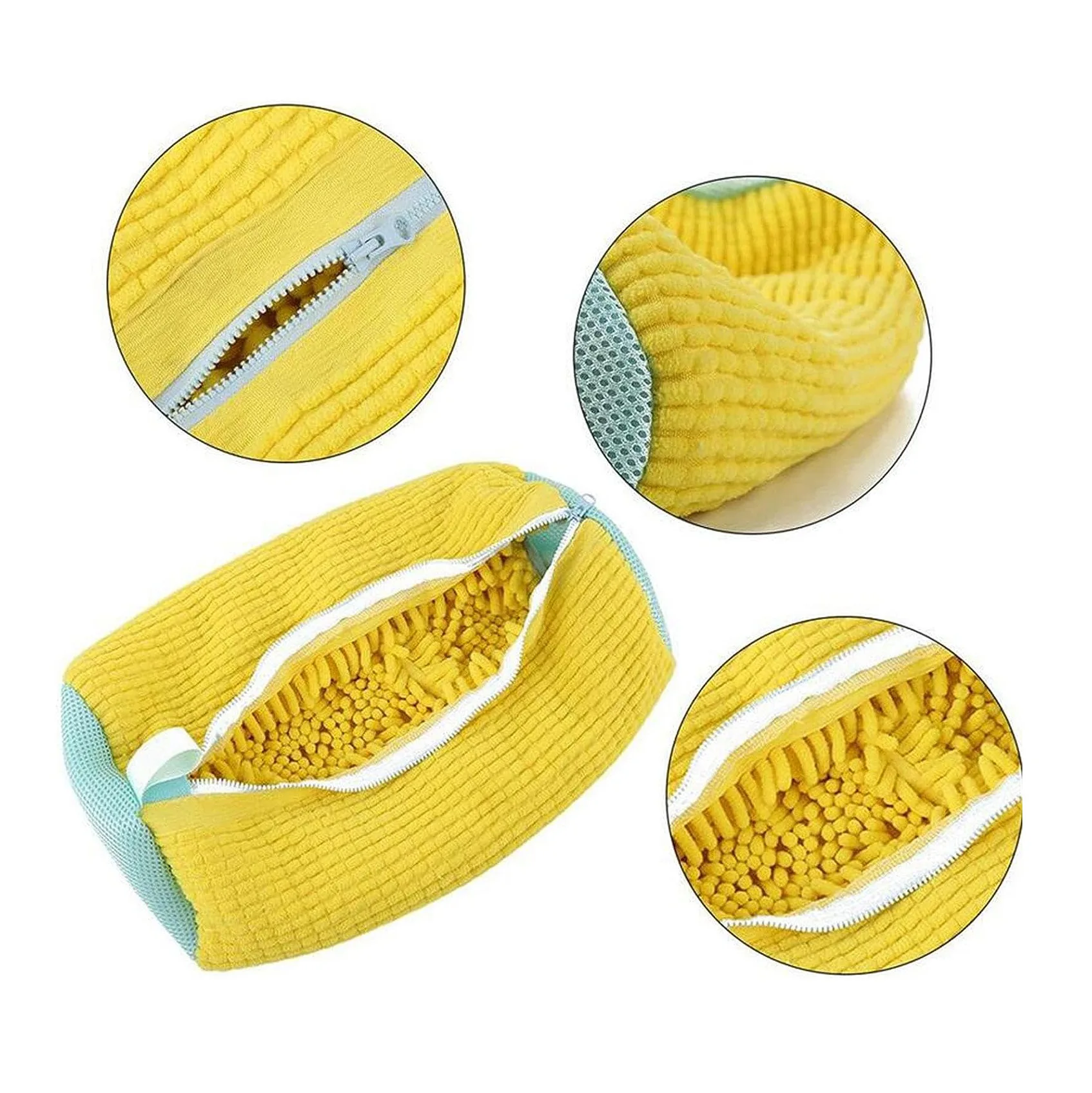 Waszak Gewatteerd Net Wasgoed Schoenenbeschermer Pluizige vezels Polyester Wasschoenen Machinevriendelijke waszak Droogzakken