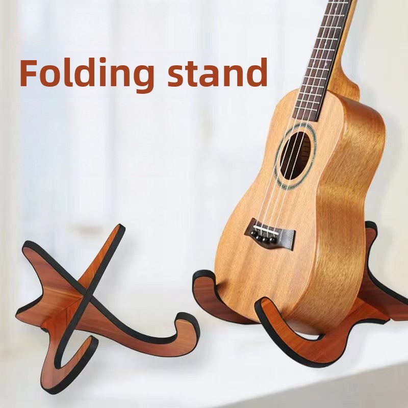 Soporte de madera para guitarra, bajo, ukelele, estante de exhibición de almacenamiento ligero desmontable para tienda, accesorios clásicos para instrumentos musicales