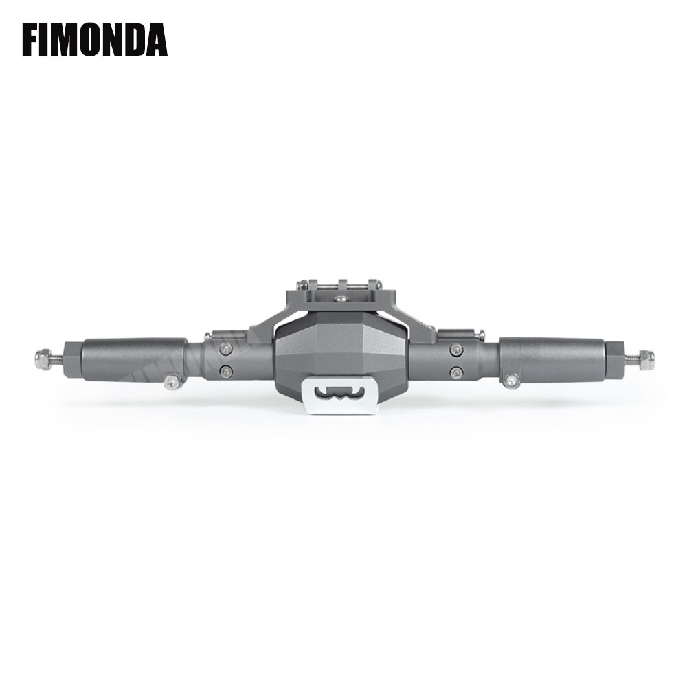 Fimonda Diamant-Vormige Aluminium Compleet Front & Achteras Voor 1/10 Rc Crawler Truck Axiale SCX10 Ii 90046 90047 Rgt 86100: Gray Rear Axle