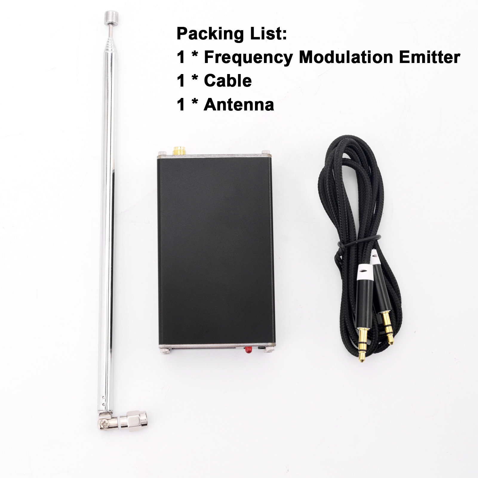 2km 0.5W FM Transmitter 76M-108Mhz Digital Display Stereo FM Transmit TYPE-C USB Churches CAR Radio Broadcast Campus Station: Default Title