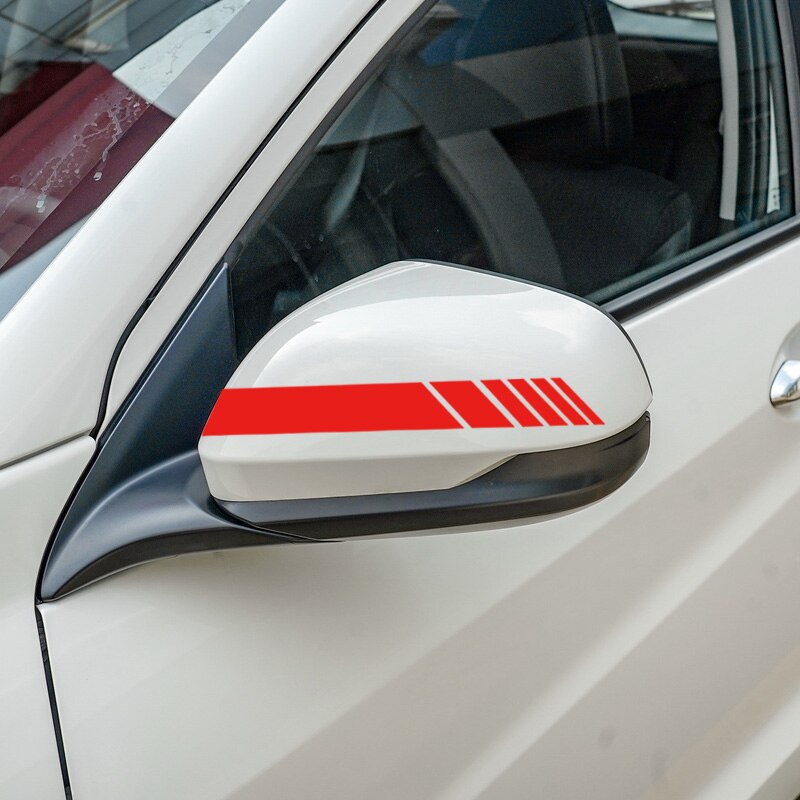 2 uds estilo de coche retrovisor espejo lateral etiqueta de la raya para Ford Ford EcoSport escolta focus 1 focus 3 focus 2 pegatinas de coche