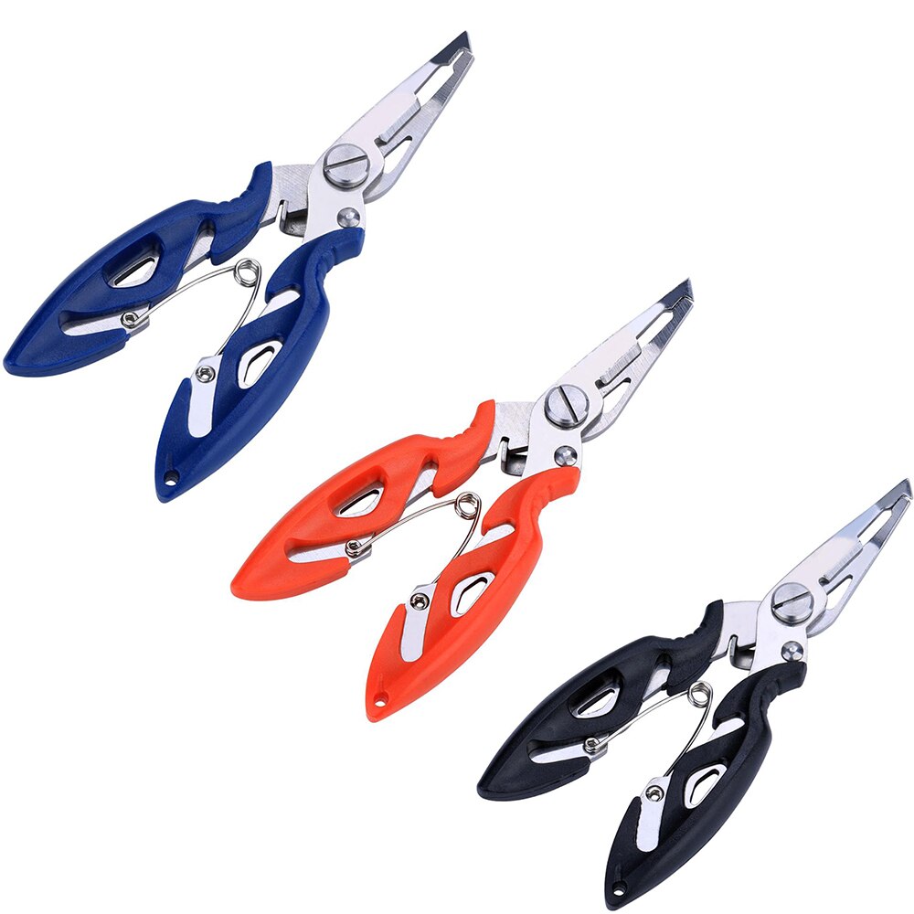 Sougayilang Stainless Steel Fishing Grip Set Control + Multifunction Outdoor Fishing Pliers Fish Tackle Fish Lip Gripper Set: Sky Blue