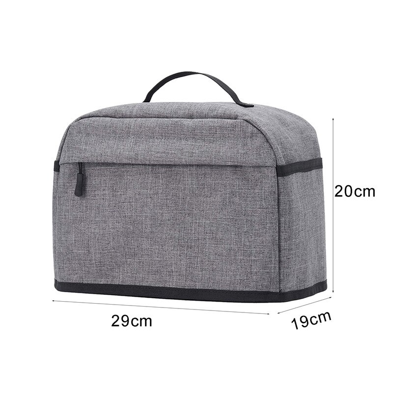 Household Toaster Cover with Pockets and Zipper Dust and Fingerprint Protection Toaster Cover for Kitchen