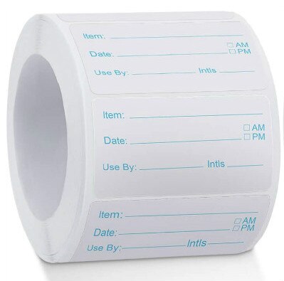 Food Storage Label Stickers Freezer Food Labels For Container Bottle Jar Packing Freezer Date Labels Labels Stickers: 1 Blue