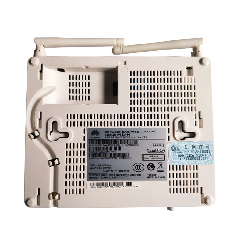 Hua wei HG8245H Terminale Gpon ONU ONT 4GE + 2POT + 1USB + WiFi SC UPC interfaccia Modem Fibra Inglese firmware