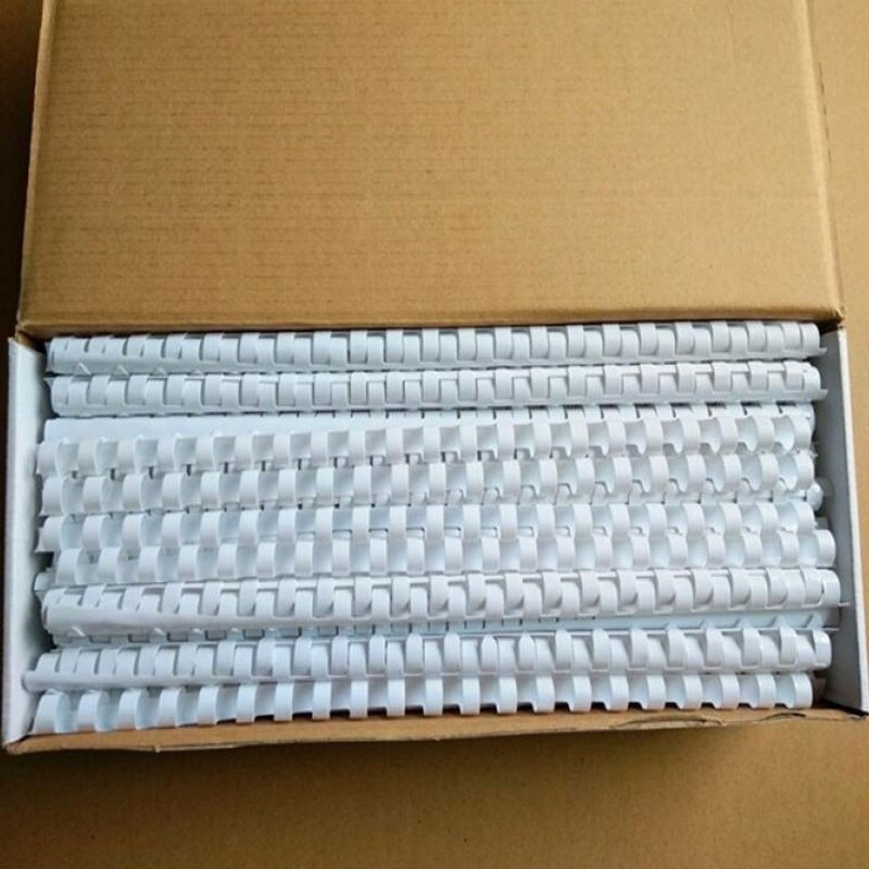30Pcs/Lot A4 Manual Plastic Binder Rubber Ring 21 Hole Loose-Leaf Notebook Contract Comb Binding Machine Special Learning Office