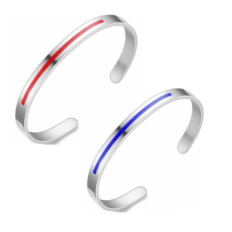 2022 Fashion C Shape Bangle Bracelet uomo donna apertura larghezza 6mm bracciale in acciaio inossidabile per uomo donna gioielli regalo
