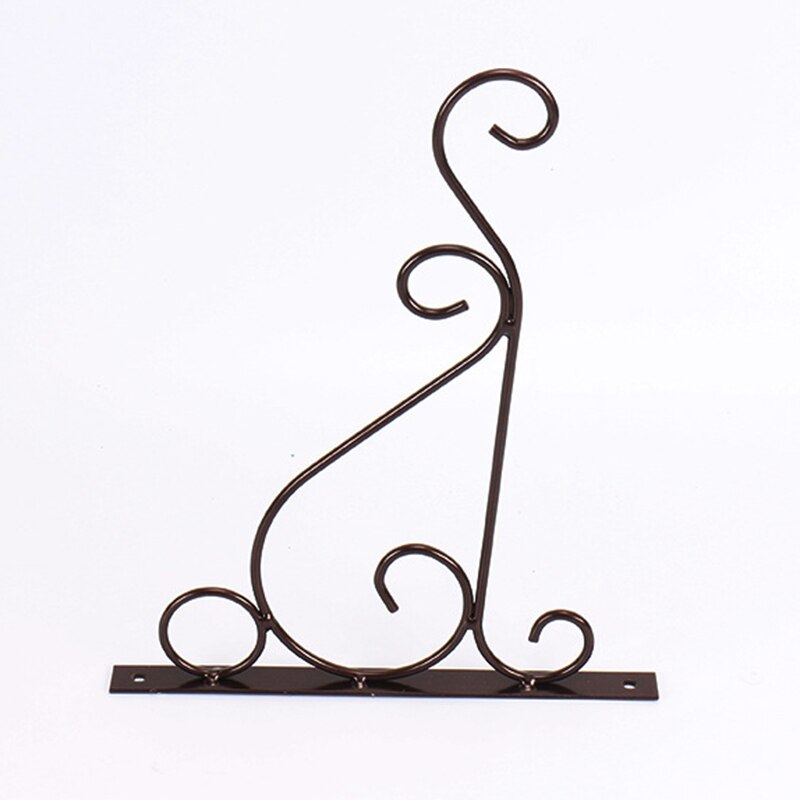 1 Pc Plant Beugel Hanger Muur Ijzeren Mand Haak Thuis Tuin Yard Accessoires Decors Bloemen Houder Potten 260*205mm: Bronze