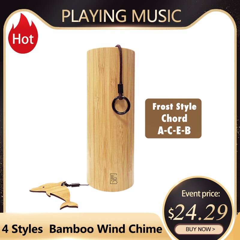 Upgrad Bamboe Windgong Windchime Windbell Voor Outdoor Tuin Patio Home Decoratie Meditatie Ontspanning Akkoord G-B-D-C