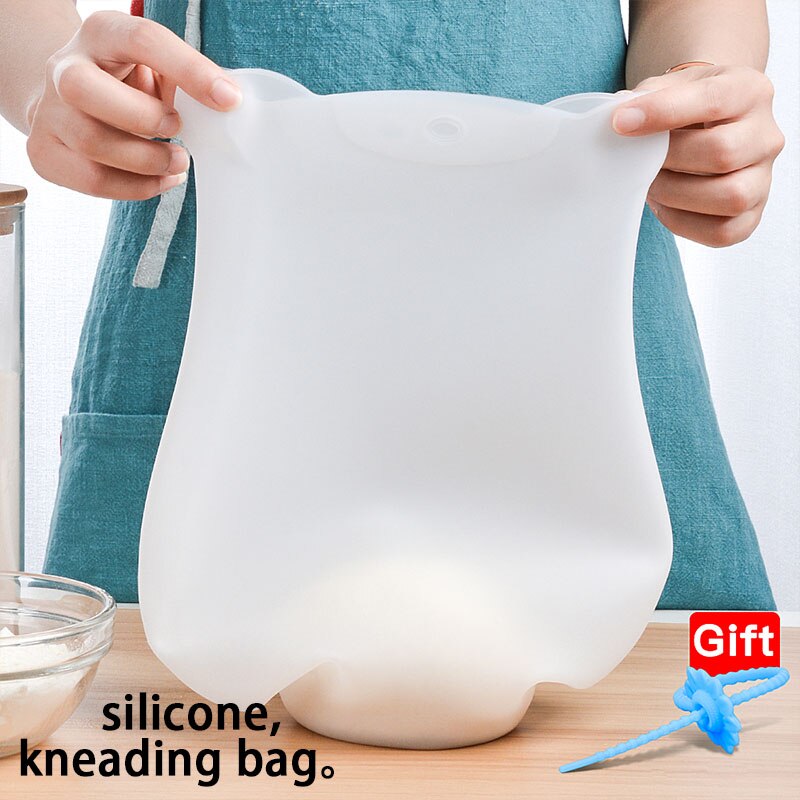 1Pc Siliconen Kneden Deeg Zak Food Grade Meel Mengen Siliconen Tas Keuken Gadget Accessoires Behoud Keuken Bakken Tool