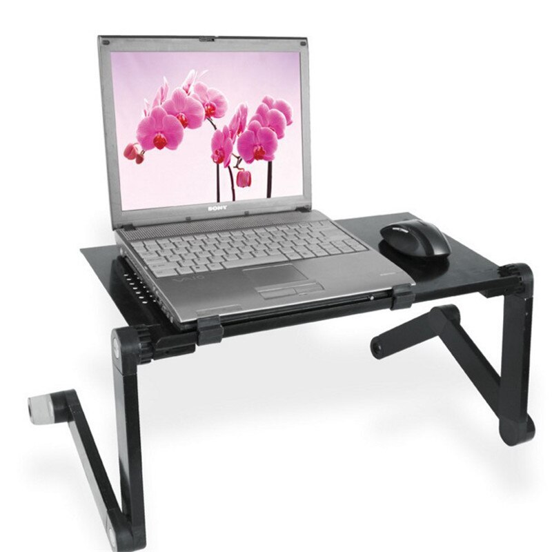 Multifunctionele Draagbare Sofa Laptop Tafel Ergonomische Mobiele Laptop Table Stand Voor Bed Opvouwbare Notebook Bureau Met Muismat