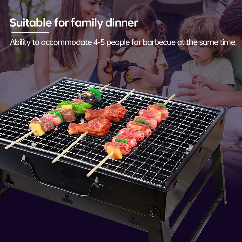 Portable Folding Barbecue Charcoal Grill Easy Assemble And Remove Barbecue Cooking Set BBQ Grill 35*27cm Bbq Grill