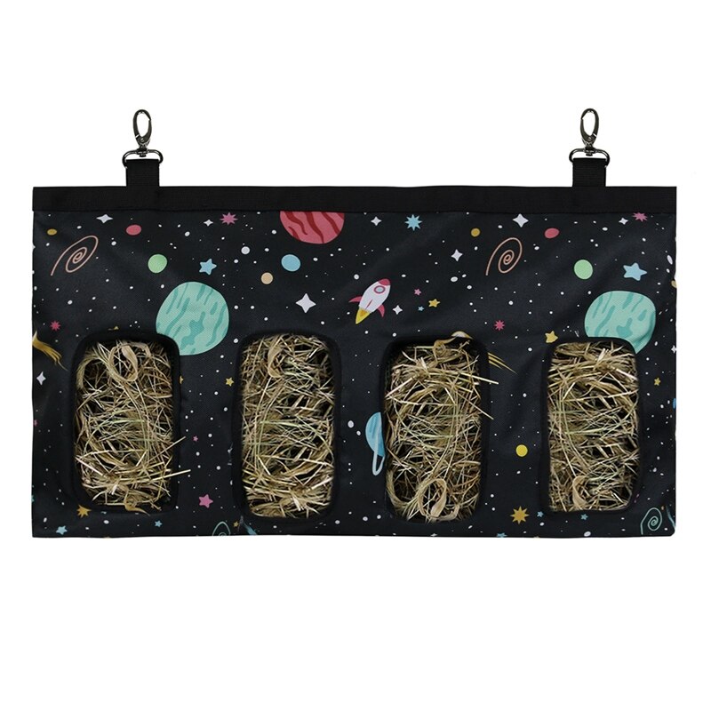 Alimentador de heno para conejos, bolsa Oxford de tela, dispensador de heno, saco, alimentador para mascotas pequeñas: 2