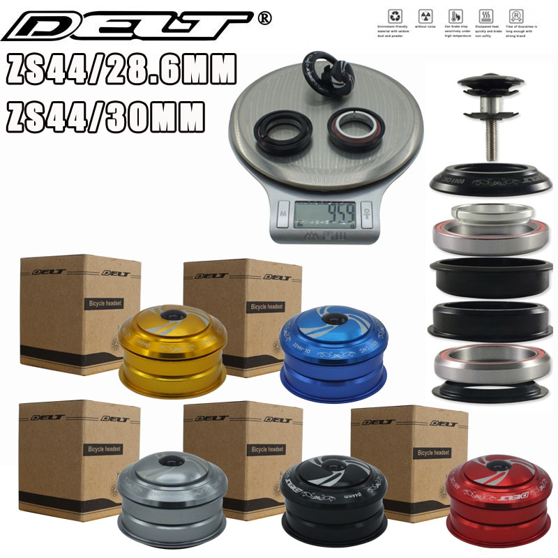 Bicycle Headset for MTB Mountain Urban Bike BMX Road Cycling Threadless 28.6mm (1-1/8" ) 44 X 30mm 2 Bearings Accessories