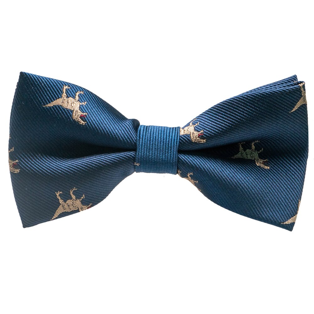 Nœud papillon en soie pour hommes, ajustable, à la , animal, renard, escargot, dinosaure, cravate, pour fête de mariage,: 15