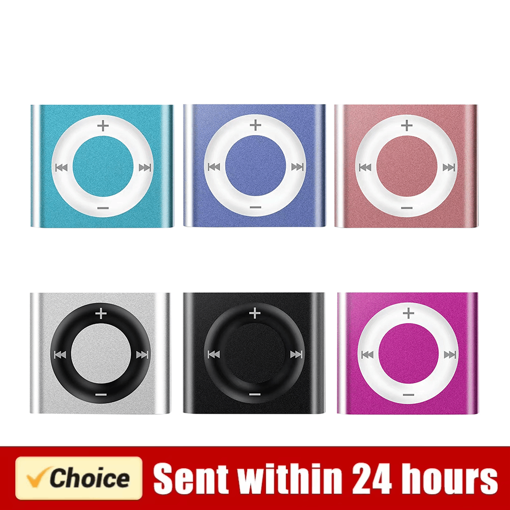 Mini-MP3-Player, Metall-Clip-on-Sportmusik-Player, 64 G-Erweiterung, 180 mAh, eingebauter Lautsprecher, Touch-Tone mit Kopfhörer für Studenten