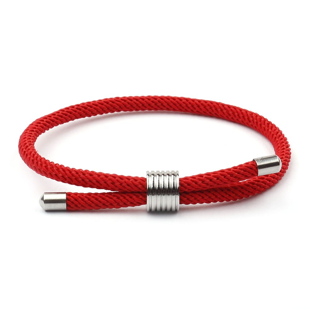 Simple Milan rope bracelet red adjustable bracelet distance between men and women lovers jewelry handmade bracelet: ZQ-194-4