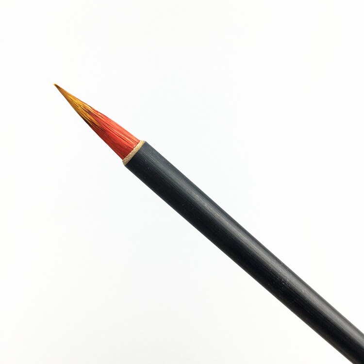 6 Stück Chinesische Kalligraphie-Pinsel – 3 Größen, Für Aquarell & Sumi, Naturholzscharft