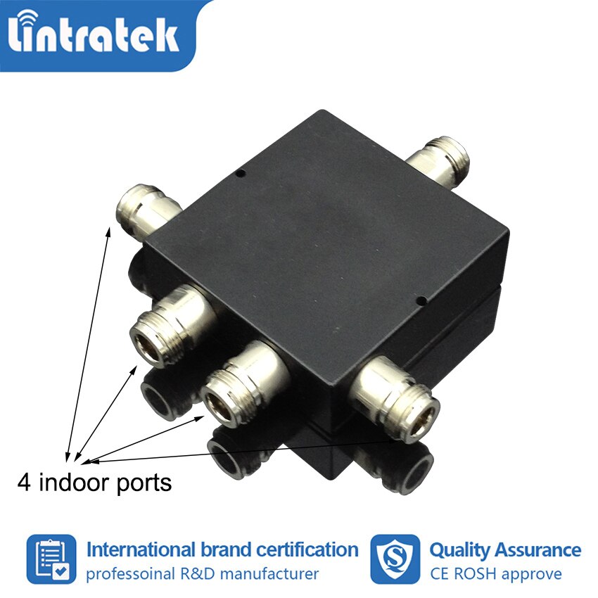 Upgrade 800~2500mhz 4-way Splitter for 2G 3G 4G 850/900/1700/1800/1900mhz Cellphone Signal Booster Repeater Amplifier #4