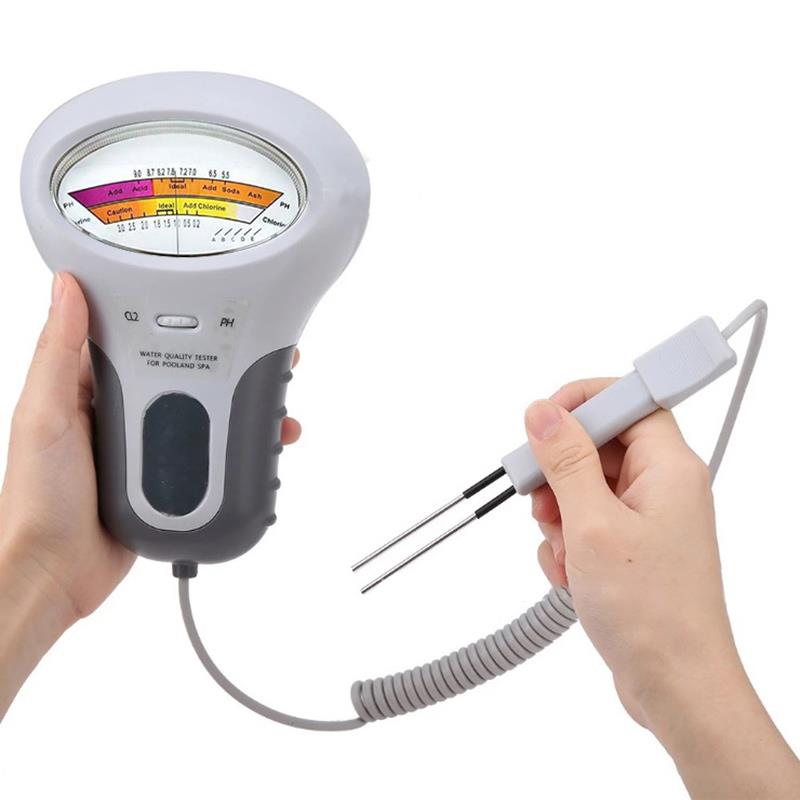 PC101 Ph Meter Draagbare Meet Water Ph CL2 Chloor Tester Level Meter Ph Tester Voor Zwembad Spa Aquarium
