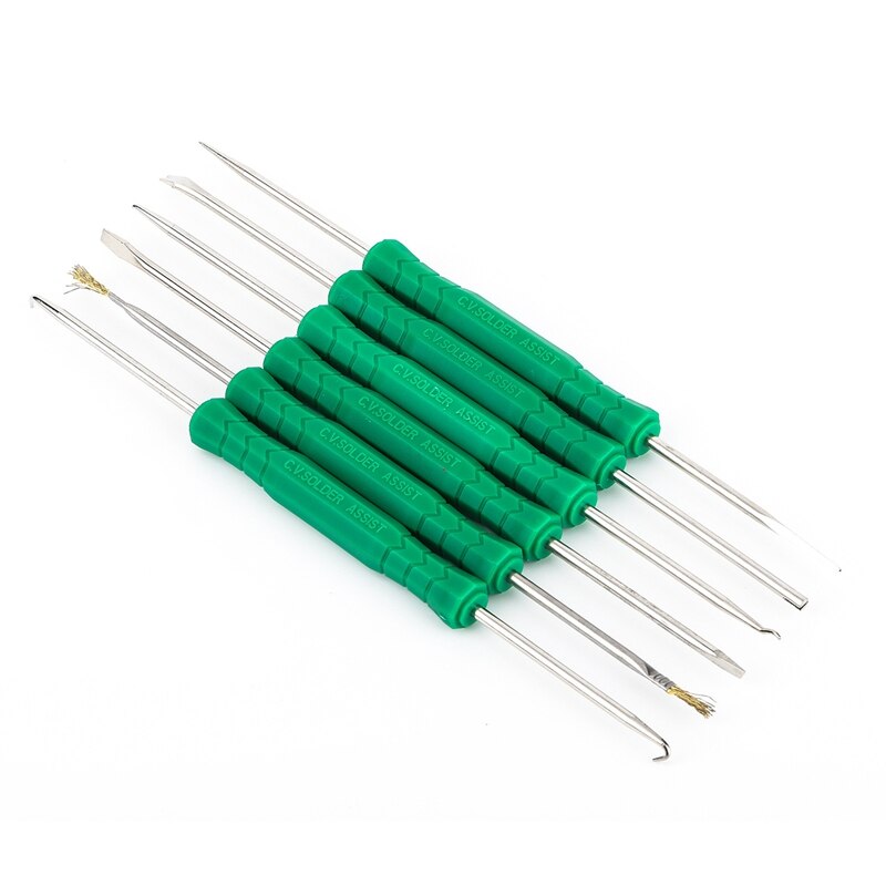 6 pièces outil d'aide au dessoudage Circuit imprimé soudure soudure outils auxiliaires PCB Kit de nettoyage outils de réparation: Default Title