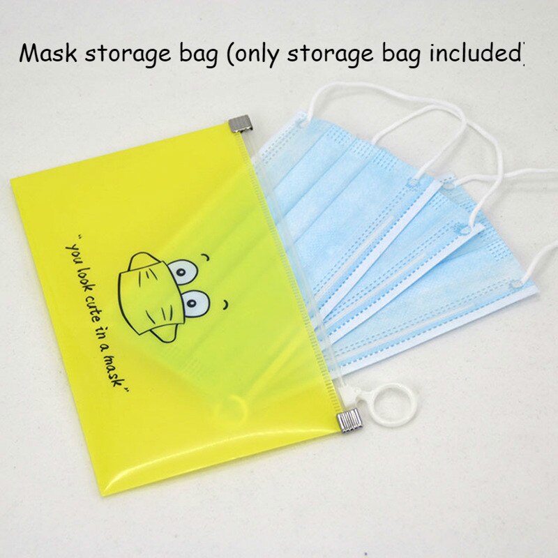 Bolsa portátil para guardar mascarillas, caja de almacenamiento de máscaras faciales, a la , 8 unidades