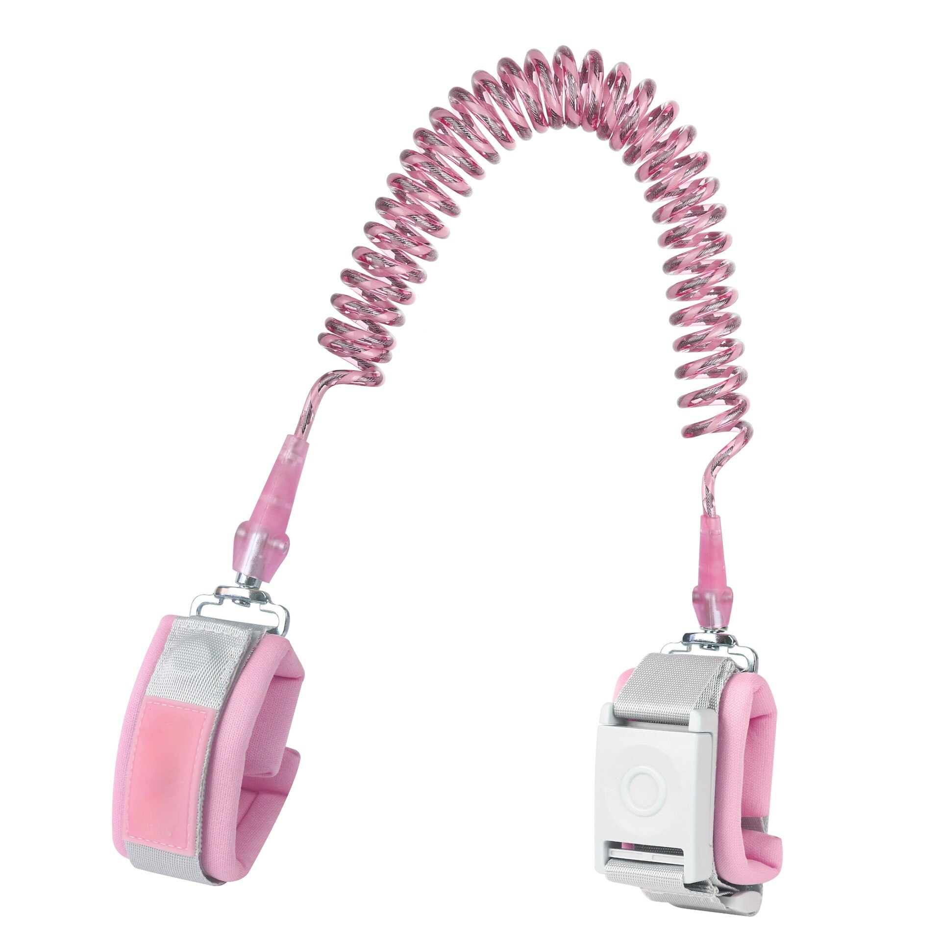 Bracelet de poignet anti-perte pour enfant,ceinture à main de type laisse avec sécurité magnétique, idéal pour la marche en plein air, jusqu'à 1,5/2/2,5 m,: Pink / 2m