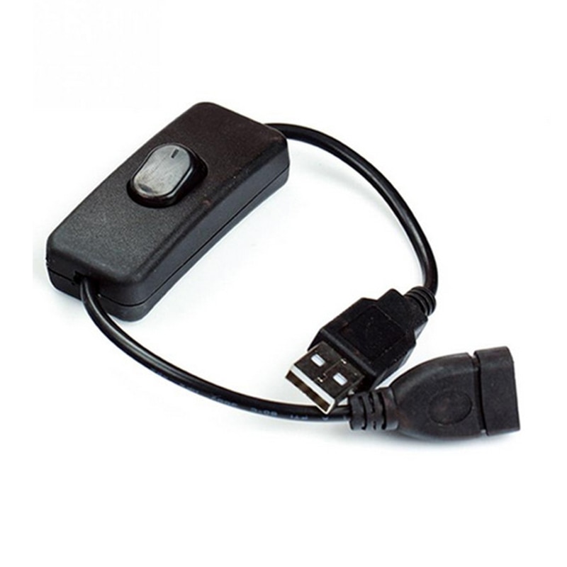 Adapter For USB Lamp USB Fan Power Supply Line Durable 28cm USB Cable With Switch ON/OFF Cable Extension Toggle
