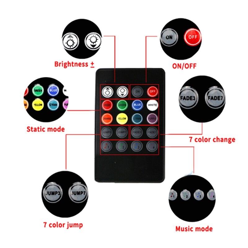 Rgb Led Controller App Bluetooth Rgb Muziek Controller Voor Led Strip Licht 5050 4 Pin Rgb Controller 12V-24V