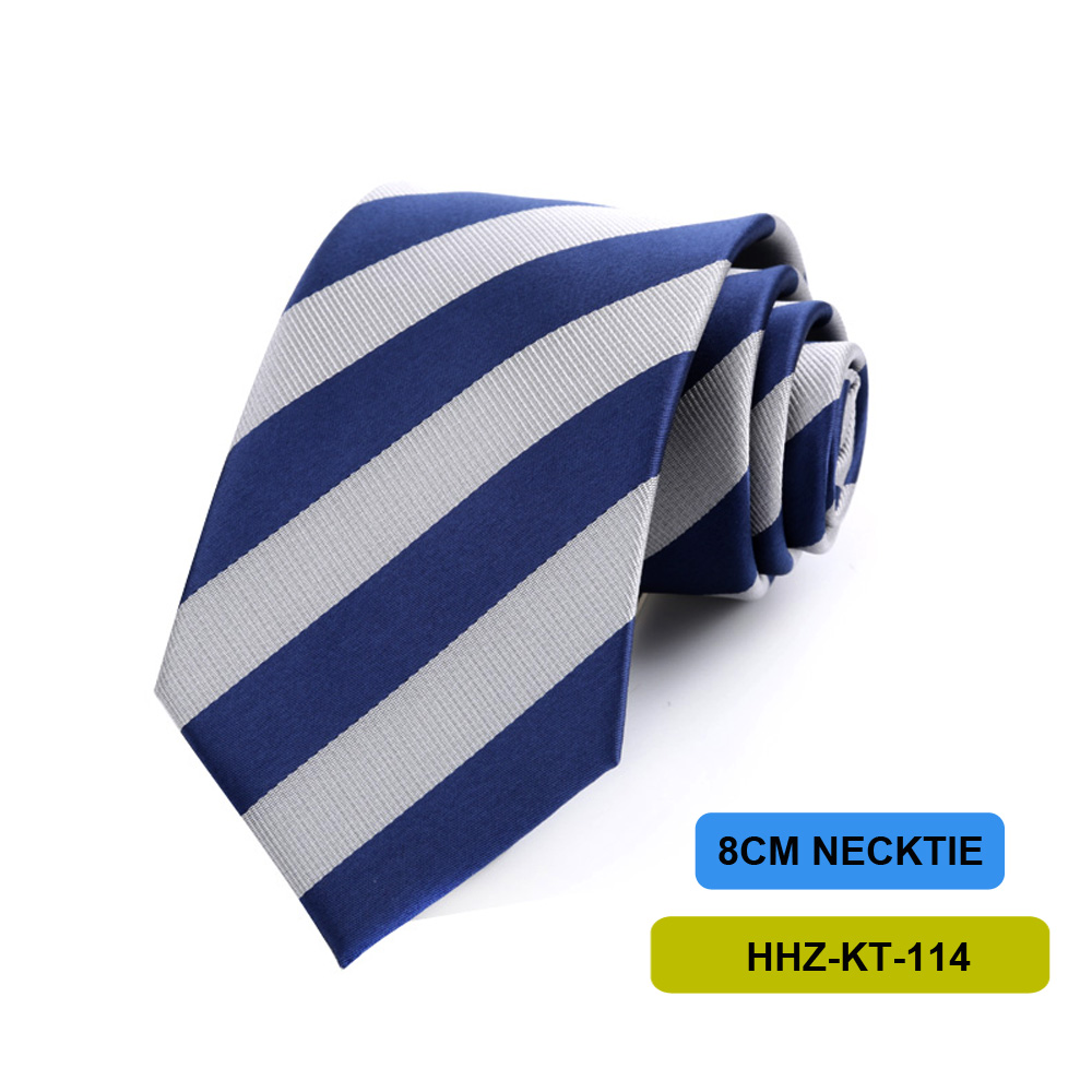 Corbata para hombre de 8CM, corbatas a cuadros a rayas lisas de color negro marino para hombre, corbata tejida de Jacquard para novio, corbata para de boda de negocios