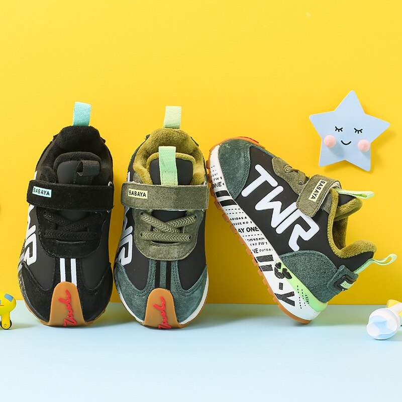 Babaya bambino ragazze ragazzi inverno stivali infante bambino piccolo peluche barca caviglia stivali morbido metter il fondo a non-scontrino bambini ragazzo all'aperto cotone scarpe