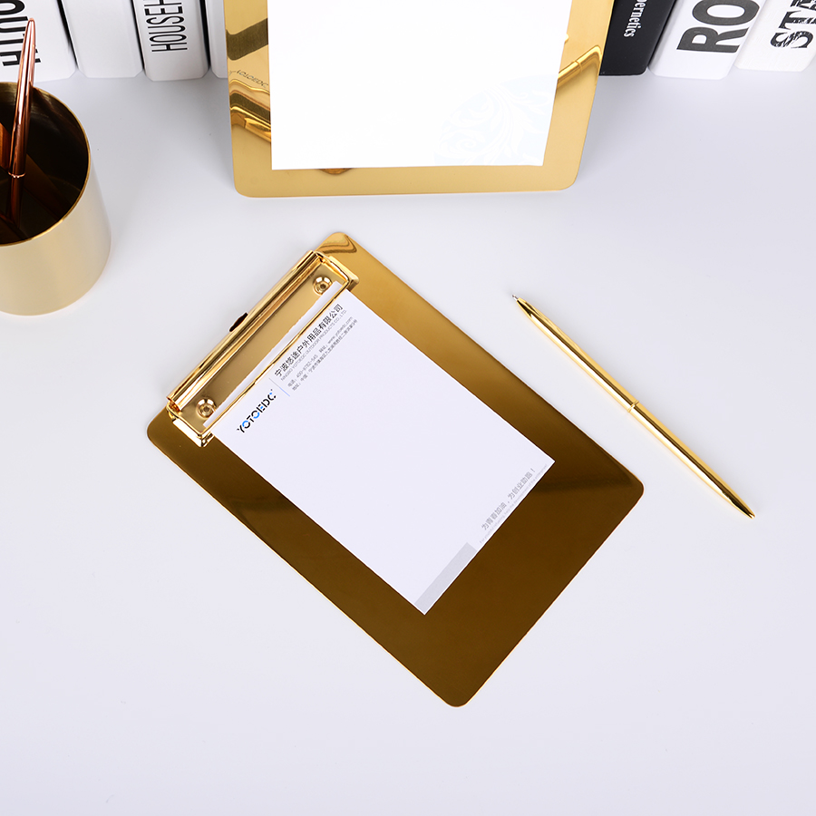 Nordic ins metal rustfri clipboard  a4 b5 a4 restaurant bestillingstavle menu skriveblok clipboard papirmappe