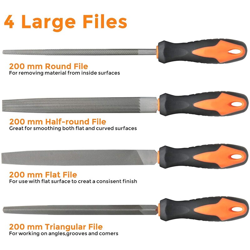 19 PCS Metal File Set, Small Wood Hand File Kits, Perfect Tool for Woodwork, Metal, Hobby Applications
