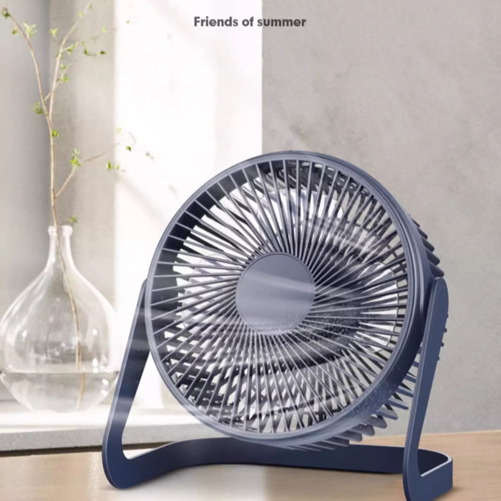 Desk Fans 4 Blades Rotatable Big Wind Power Silent Fan USB Mini Cooling Fan for Laptop Notebook Desktop PC Office Summer Outdoor