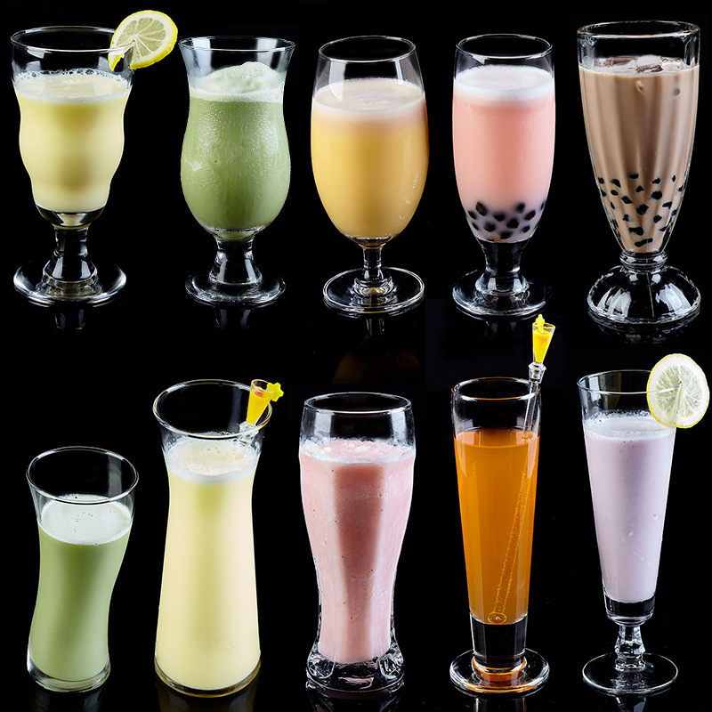 Hittebestendige Transparante Bier Wijn Glas Huishouden Drankjes Dessert Milkshake Thee Melk Koppen Multifunctionele Drank Bekers