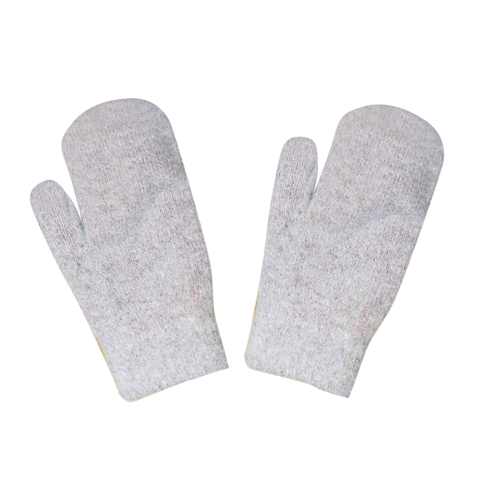 Gloves Knitted Gloves Women's Warm Solid Winter Gloves Full Finger Mitten Gloves For Women Girl Guantes Invierno 211: GY