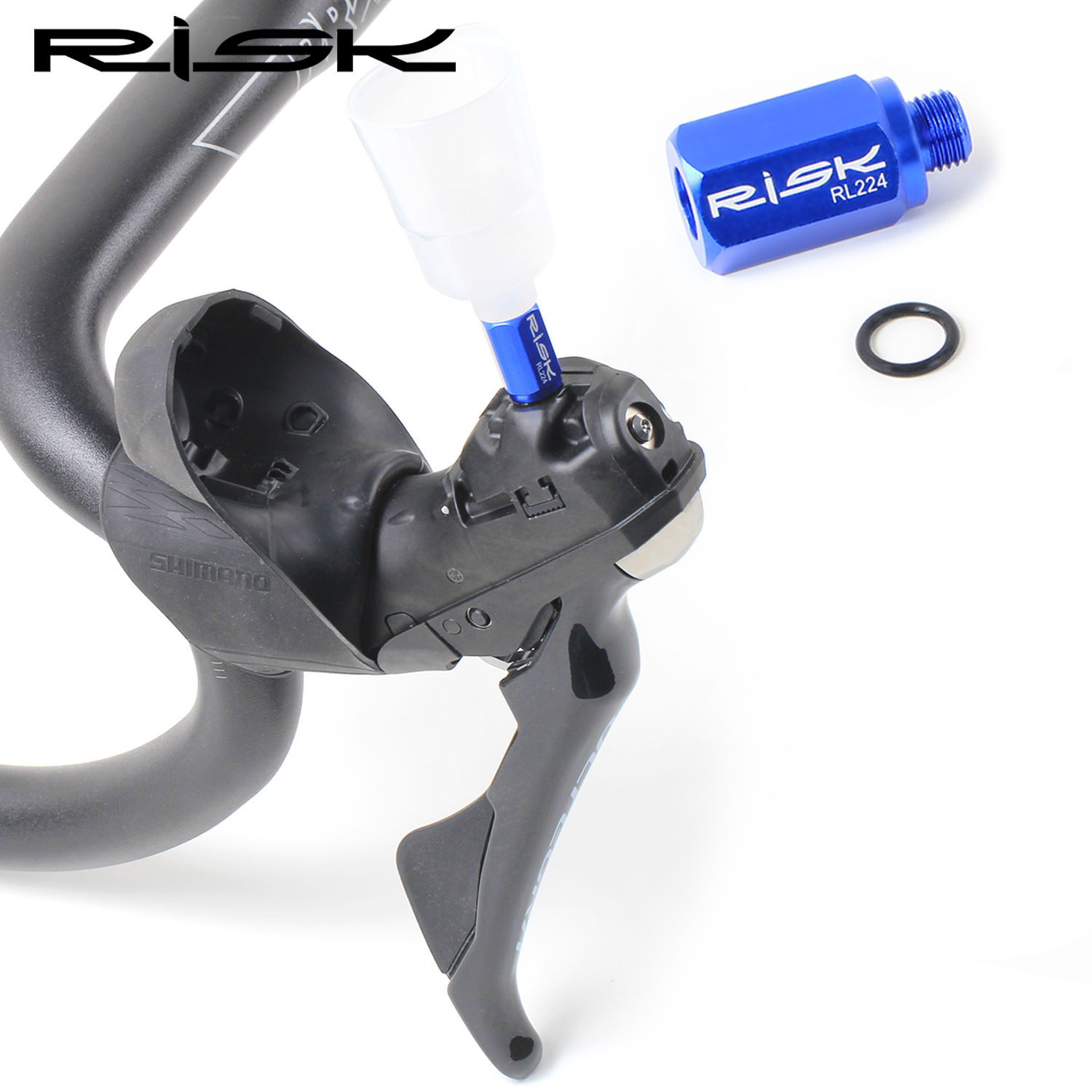 Risico Mtb Converteren Naar Road Hydraulische Schijfrem Fiets Bleed Trechter Adapter En O Ring Converter RL224