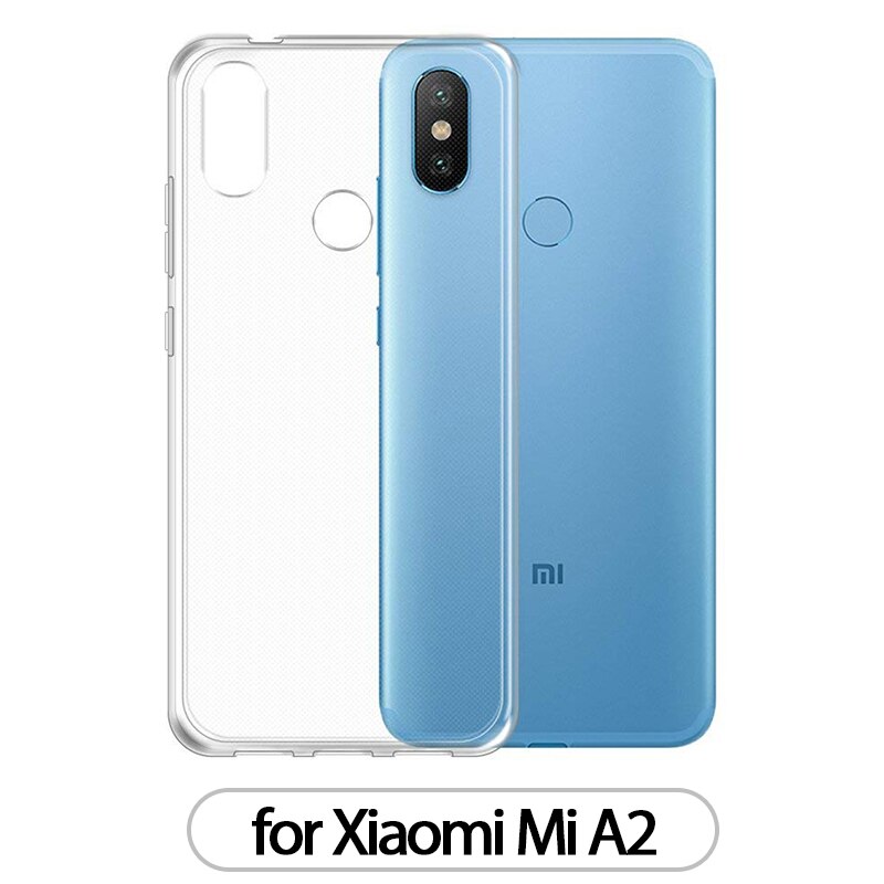 Obudowa robić xiaomi mi A2 A2 Lite A1 mi A2 mi A1 TPU krzem wyczyść dopasowany zderzak miękka obudowa robić xiaomi mi 5X 6X mi 5X mi 6X tylna okładka: for Xiaomi Mi A2