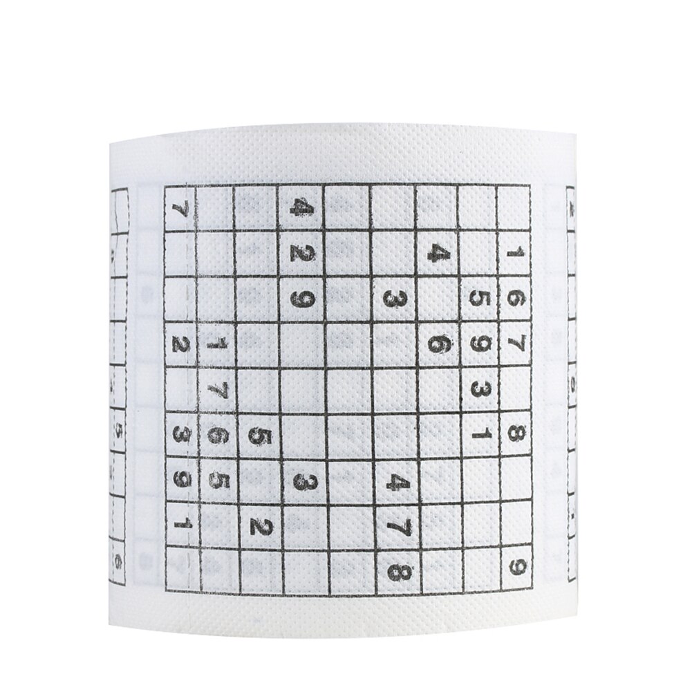dauerhaft Sudoku Su Gedruckt Seidenpapier Wc Rollen Papier Gute Puzzle Spiel Neuheit 2 Lagen Lustige Wc Papier