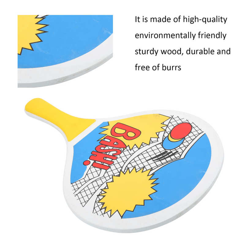 Raquetes de bola ao ar livre indoor praia tênis pás de madeira jogo bola jogando raquete equipamentos esportivos praia pás de madeira