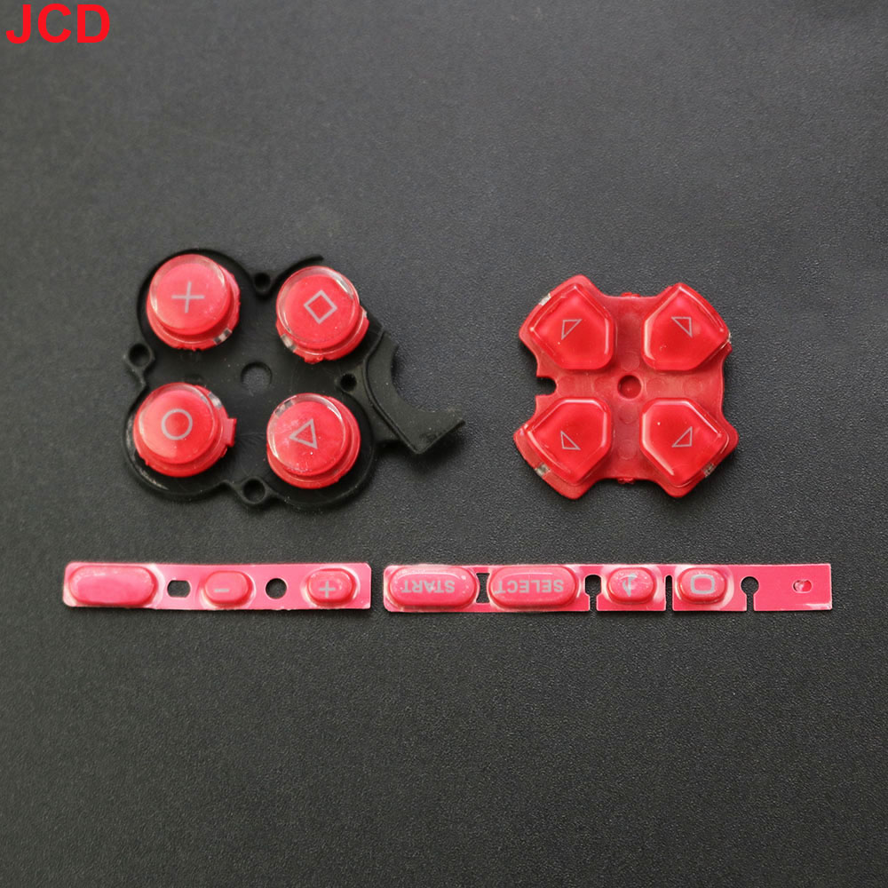 JCD 1 Juego para consola de juegos PSP 3000, Kit de botones izquierdo y derecho de repuesto, tecla de botones de inicio seleccionados para pieza de reparación PSP3000: Marrón