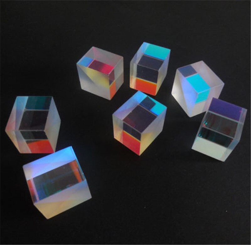 30*30*30 Defective Colorful Combiner Splitter Cross Dichroic Cube RGB Prism Durable