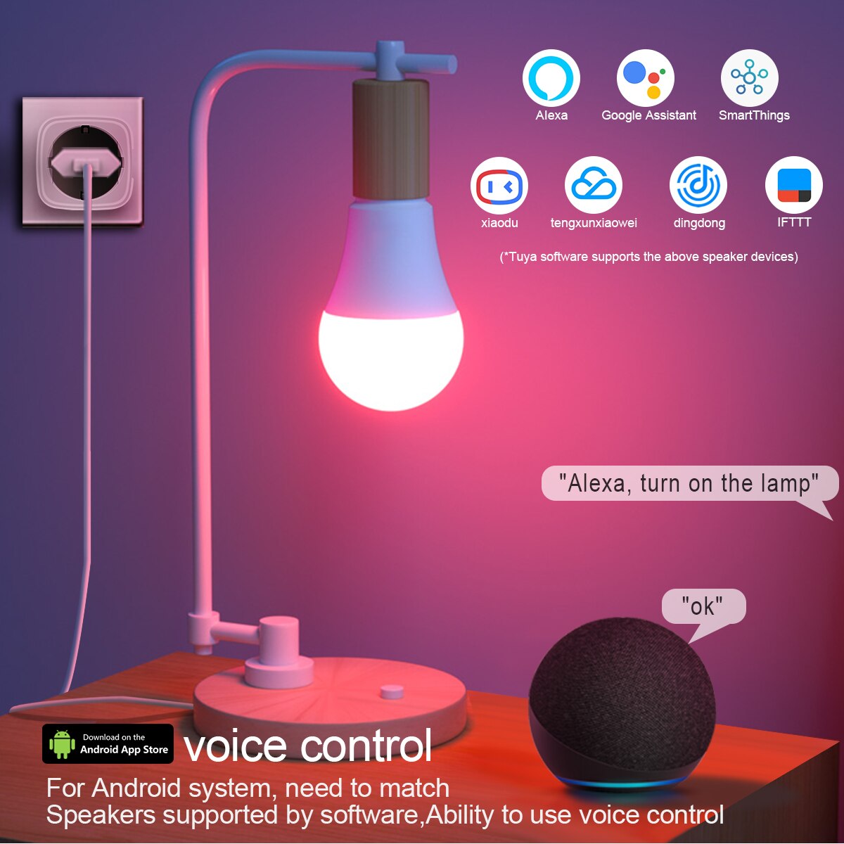 Commutateur de prise Wifi Apple Homekit/Tuya Smart Life, Standard ue, fonctionne avec Alexa Google Home