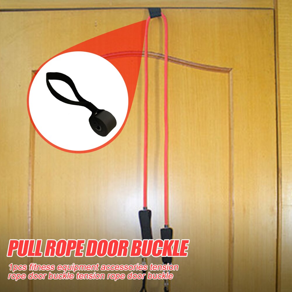 Zwart Spanning Touw Deur Gesp Druk Weerstand Oefening Elastische Weerstand Band Deur Anker Houder Sport Fitness Apparatuur