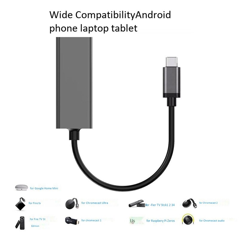 LAN Ethernet Adapter for Fire TV 3 or Stick GEN 2 USB2.0 to RJ45 10/100 Mbps Ethernet Adapter