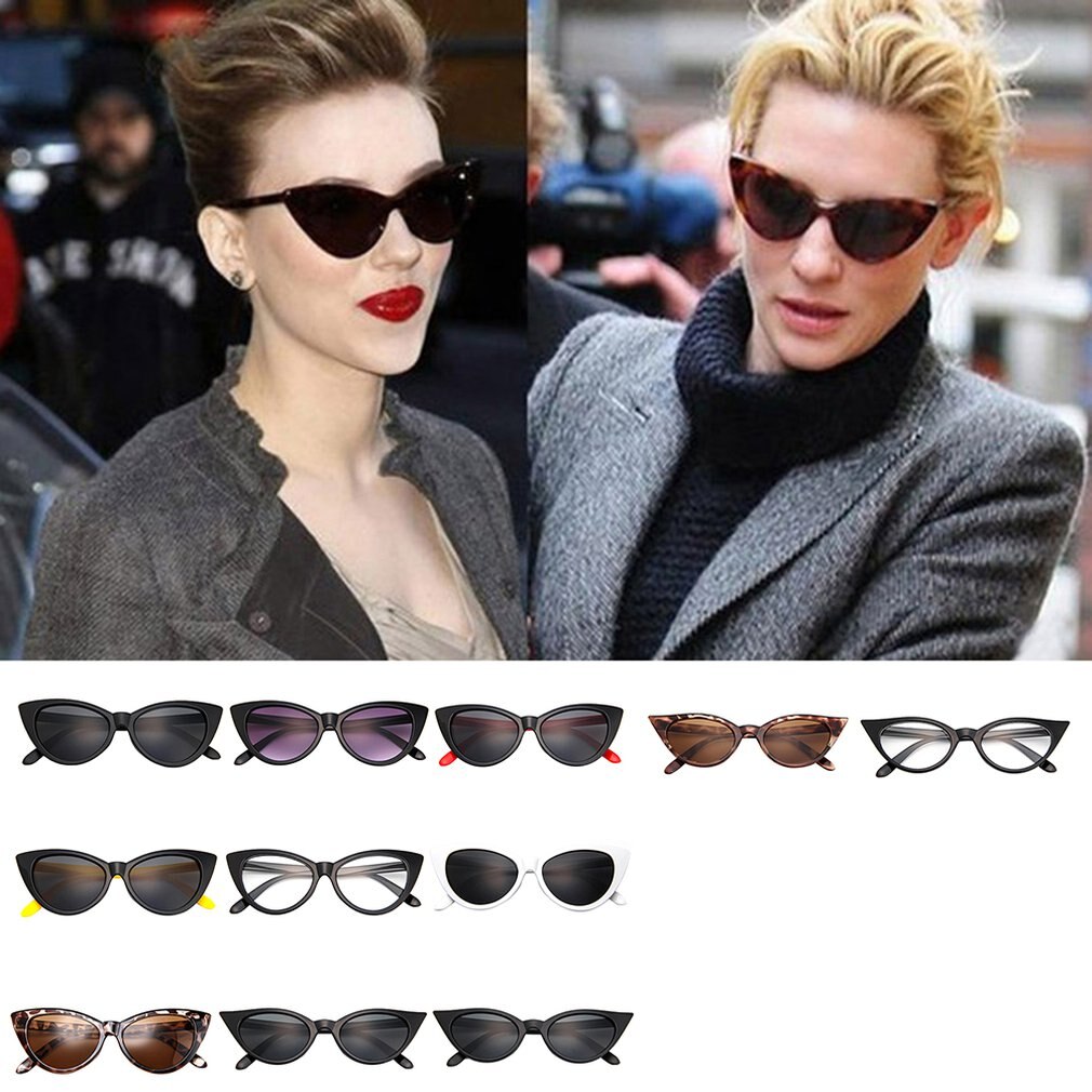 Cat eye briller dame solbriller retro sexet mærke multi-style briller gafas de sol smarte solcreme briller