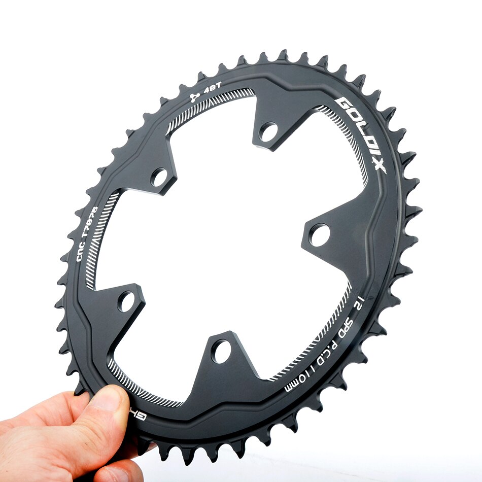 Goldix 110/5 Bcd 110BCD Racefiets Smalle Brede Kettingblad 38T-58T Fiets Kettingblad Forshimano Sram Fiets Crank accessoires