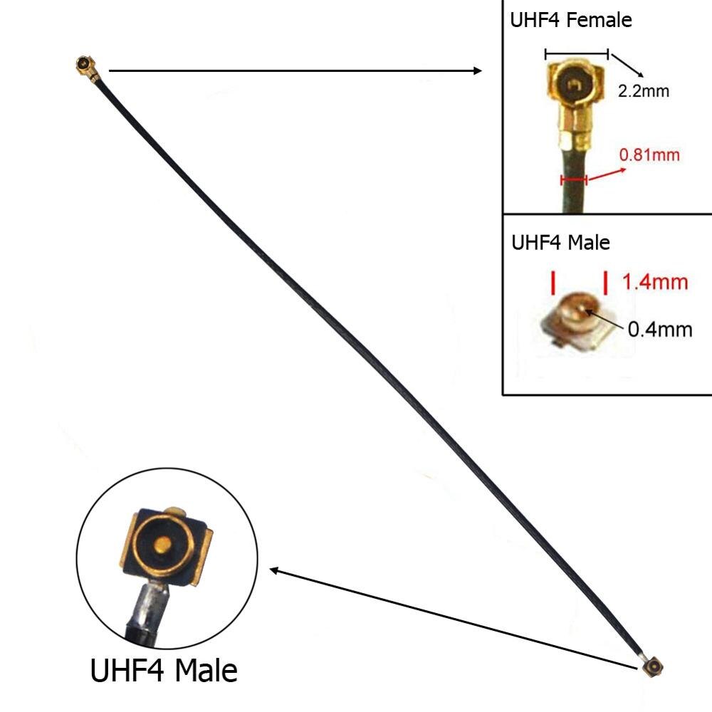 2 PCS RF IPX IPEX MHF4 male to MHF 4 female 0.81mm cable Pigtail Coaxial Jumper 10cm 50cm Antenna Cable for Wifi Router M.2 card