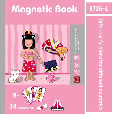 Montessori bildung kinder papier pädagogisches spielzeug baby frühe bildung magnetische puzzle spielzeug: 06